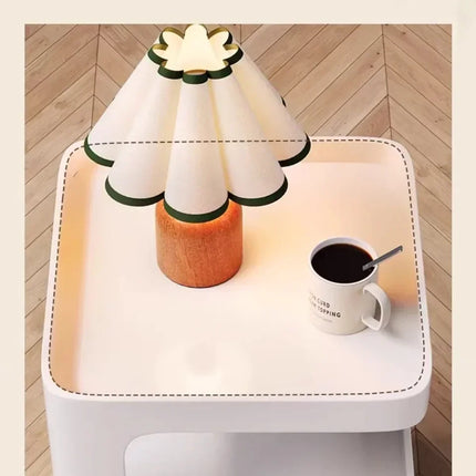 Light Luxury Sofa Table Solid Color Bookshelf Living Room Small Coffee Table Bedroom Simple Bedside Table Creative Computer Desk