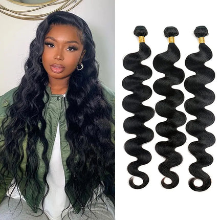 30Inch Body Wave Bundles Brazilian Hair Bundles Hair Weave 1/3/4 pcs For Woman Hair Extensions Weave Extensions 3/4 Bundles Remy