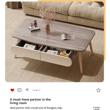 Table à thé, maison moderne, salon, petit appartement, table basse simple, balcon célèbre sur Internet, chambre, assis sur le sol,