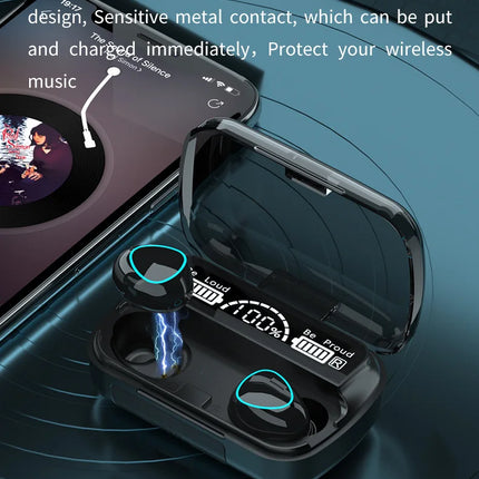 New Arrival M10 Earphone Wireless Headset High Quality Perfect Sound Earbuds Sports Game Music BT Headphone with Power Bank