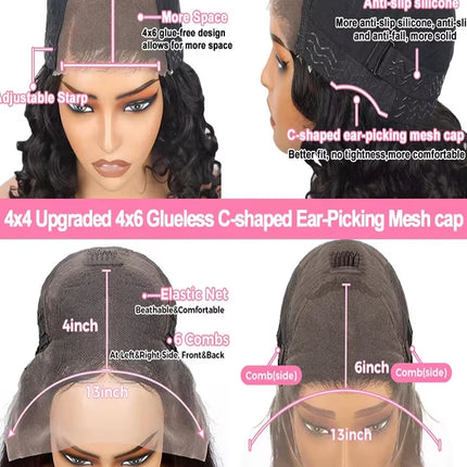 30 Inch Loose Deep Wave 13x4 HD Lace Frontal Human Hair Wig Brazilian Remy Curly Wigs Human Hair Lace Front Wig Pre Plucked