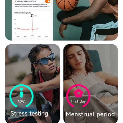 Smart Wristband Wearable Fitness Multi-Sport All-Day Automatic Continuous Monitoring Health Data Improve Sleep Stress Wellness