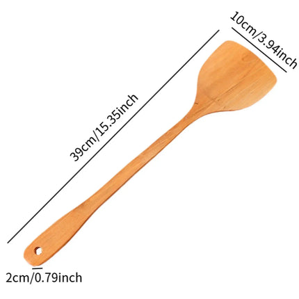 Spatule de cuisine en bois, cuillère à riz, accessoires, spatule en bois, ustensile de cuisine pour dessert, cuisine à domicile, soupe