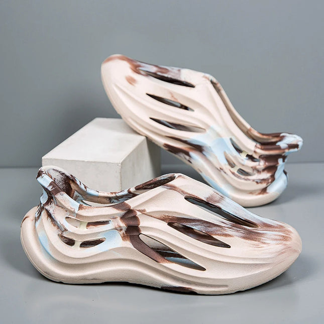 Summer Men Slippers Camouflage Design Sandals Outdoor Clogs Trend Casual Sandals Quick Dry Beach Slippers Comfortable Home Shoes