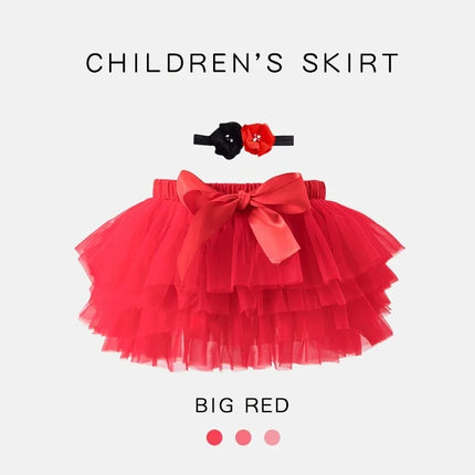 Baby Girls Newborn Tutu Skirt Outfit for Kids 2pcs Short Skirts+Headband Set Costume Toddler Girl Clothes Child Birthday Tutus