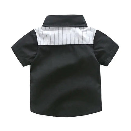 Children's Clothing Set New Summer Handsome Summer Clothes Suit Little Boy Short Sleeve Shirts and Shorts 2 Piece Set
