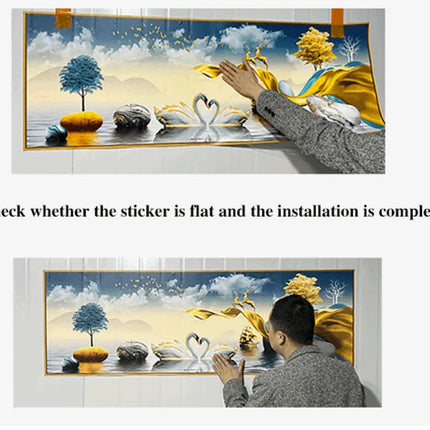 Light and shadow porch decorative wall painting Modern Painting Living Room Home Decoration 50*105cm decoration wall paste