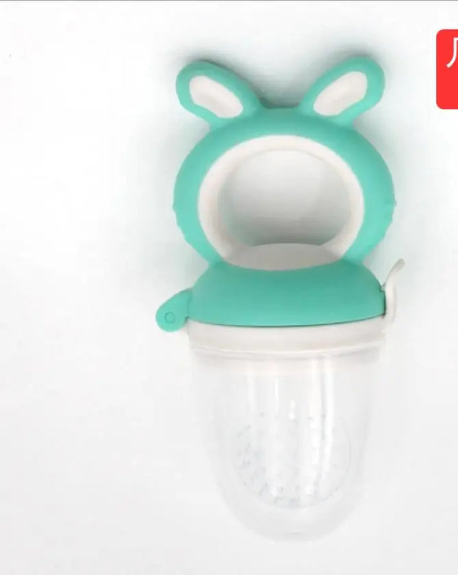 Baby Food Feeding Spoon Juice Extractor Pacifier cup Molars Baby feeding bottle Silicone Gum Fruit Vegetable Bite Eat Auxiliary