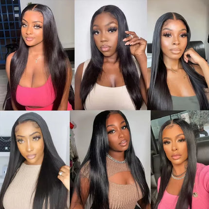 13x4 13x6 Lace Frontal Wigs For Women Brazilian Remy Straight Human Hair Wigs Pre Plucked Lace Front Wig  Natural Hairline Sale