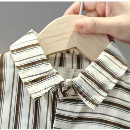 2-10Y Boys Clothing Set 2025 New Handsome Casual Spring and Autumn Baby Children's Vest T-shirt Pants 3 Piece Set Kids Outfits