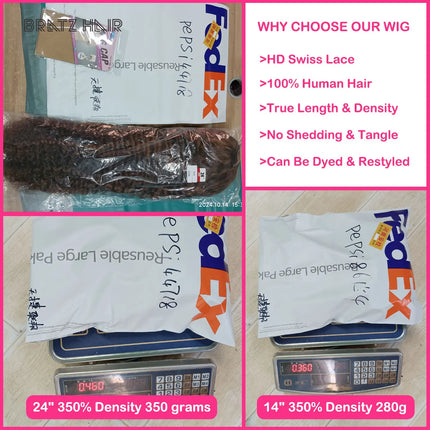 Glueless Double Drawn Kinky Curly Human Hair Wig 12A Natural Color Brazilian Pre Plucked Afro Kinky Curly 13x4 Lace Frontal Wigs