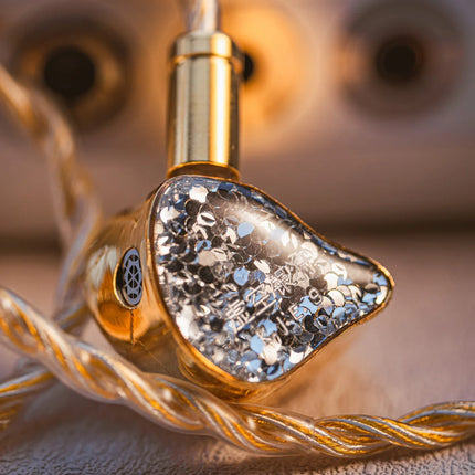 EarAcoustic Audio VSA-LTD Écouteurs intra-auriculaires filaires Écouteurs filaires à double chambre magnétique en titane pleine largeur Contrôle de résonance