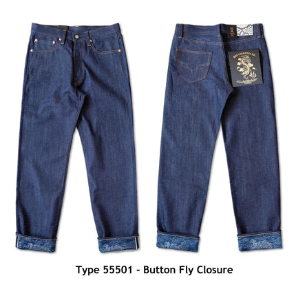 Red Tornado NOIR Year of the Dragon Limited Edition Jeans 14oz Natural Indigo Selvedge Denim Pants