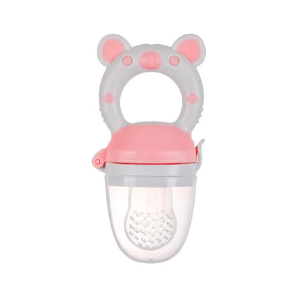Baby Food Feeding Spoon Juice Extractor Pacifier cup Molars Baby feeding bottle Silicone Gum Fruit Vegetable Bite Eat Auxiliary