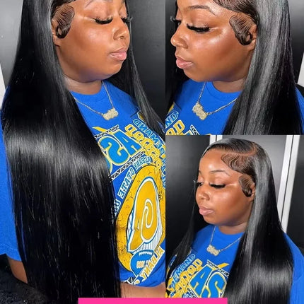 Linktowig 30 40 Inch Bone Straight Human Hair Wigs 13x6 HD Lace Frontal Wig Straight Lace Front Wigs Human Hair 5x5 Glueless Wig