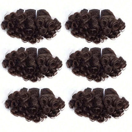 Short Jerry Curly Human Hair Bundles 100% Human Hair Weft Brazilian Hair Weave Bundle Cheap short deep loose ocean wave bundles