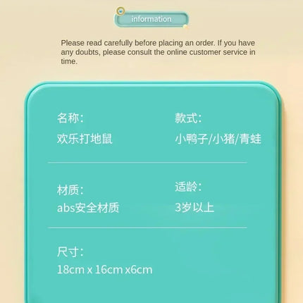 Duck/Frog/Pig Baby Toy Montessori Learning Game Educational Puzzle Gift for 12 24 Months Toddler Boy/Girl with Hammer