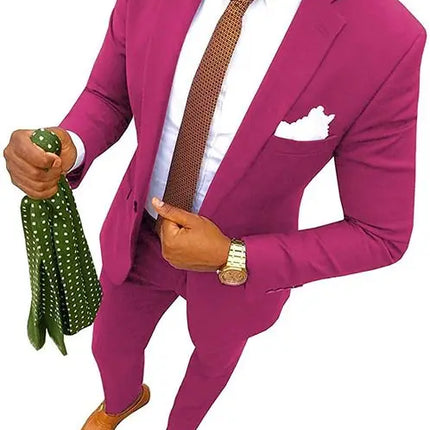 Slim Fit Abiti Uomo Smoking Da Sposo Terno Masculino Prom Blazer Matrimonio Personalizzato 2 Pcs Disfraz De Hombre  Men Suit