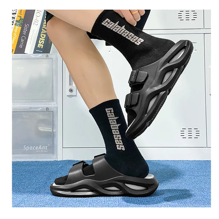 Slippers summer new breathable men's casual outdoor beach shoes classic slippers soft-sole non-slip comfort thick-sole sandals