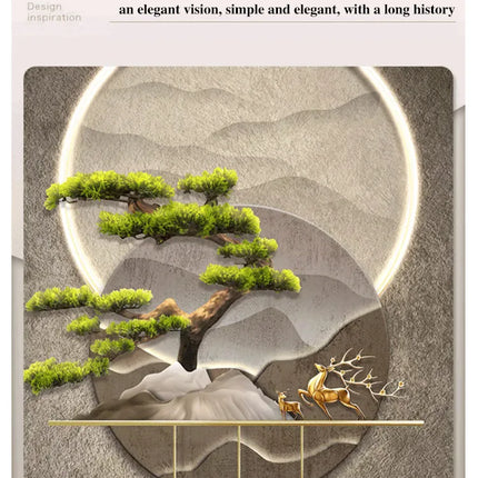 Light and shadow porch decorative wall painting Modern Painting Living Room Home Decoration 50*105cm decoration wall paste