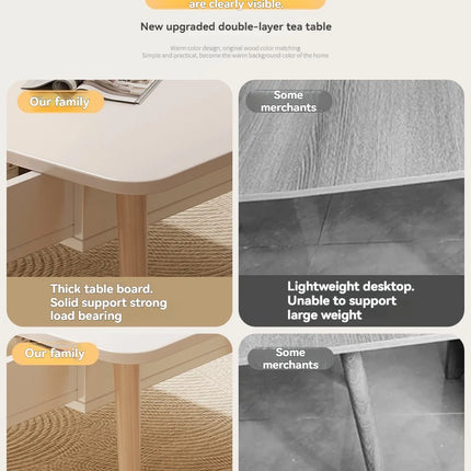 Table à thé, maison moderne, salon, petit appartement, table basse simple, balcon célèbre sur Internet, chambre, assis sur le sol,