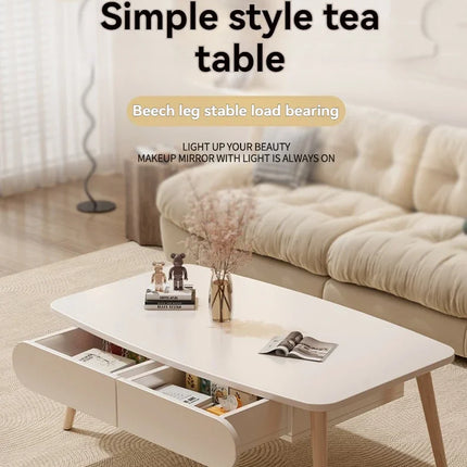 Table à thé, maison moderne, salon, petit appartement, table basse simple, balcon célèbre sur Internet, chambre, assis sur le sol,