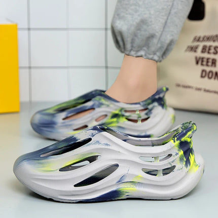 Summer Men Slippers Camouflage Design Sandals Outdoor Clogs Trend Casual Sandals Quick Dry Beach Slippers Comfortable Home Shoes