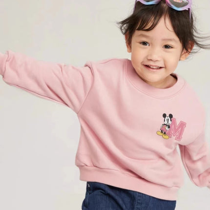Spring New Mickey Sweatshirt Loose Fashion Long Sleeved Tops O-neck Children Baby Casual Hoodies Boys Clothing Cartoon Sweater