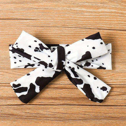 Newborn baby girl summer bubble sleeve bag buttocks triangle sweater full print+flared pants