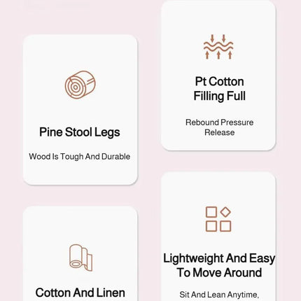 Foldable Sofa Footstool Living Room Stool Sofa Stool Living Room Footstool Solid Wood Casual Stool Portable Desk Footstool