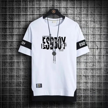 Summer Casual Graphics T Shirts For Men Japan Fashion Streetwear Print T Shirt  Harajuku Short Sleeve Tops Tees Men Clothing