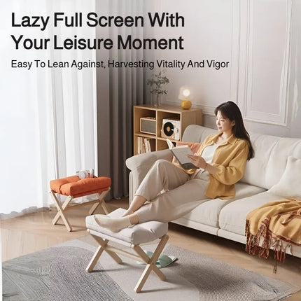 Foldable Sofa Footstool Living Room Stool Sofa Stool Living Room Footstool Solid Wood Casual Stool Portable Desk Footstool