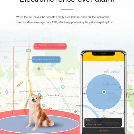 G12 Tracking Device Wearable Smart Collar Pet Tracking Locator Waterproof IP67 Anti-lost Record Multifunctional for Kids Elderly