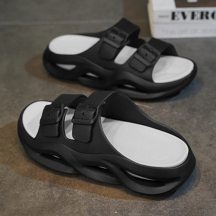 Slippers summer new breathable men's casual outdoor beach shoes classic slippers soft-sole non-slip comfort thick-sole sandals