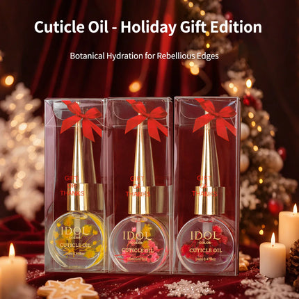 IDOL COLOR Nail & Cuticle Oil, Softens Cuticles, Fixes Dryness & Roughness,  Nail Care Essentials | Elegant Packaging