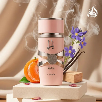 Lattafa Yara Eau de Parfum Spray for Women 100ml Original Arab Perfumes Lasting Oriental Vanilla Fragrance Pheromones Perfume