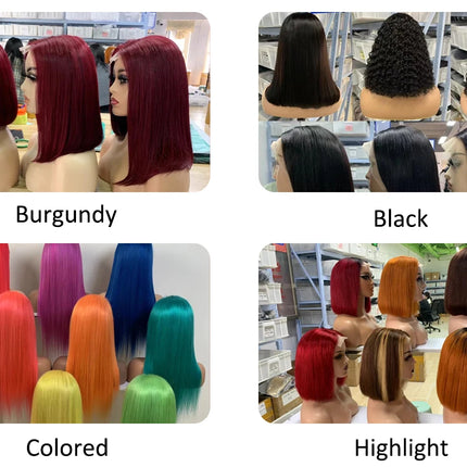 Glueless Double Drawn Kinky Curly Human Hair Wig 12A Natural Color Brazilian Pre Plucked Afro Kinky Curly 13x4 Lace Frontal Wigs