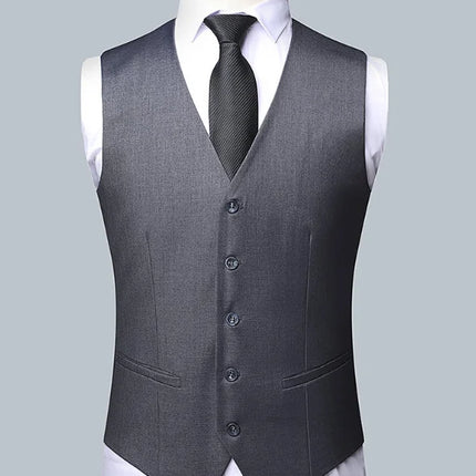 Men's Solid Color Business Suit 2025 High Quality Fashion Banquet Wedding Trend Groom Best Man Single 3/2/1