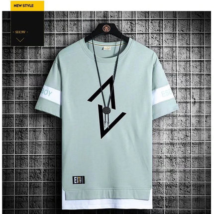 Summer Casual Graphics T Shirts For Men Japan Fashion Streetwear Print T Shirt  Harajuku Short Sleeve Tops Tees Men Clothing