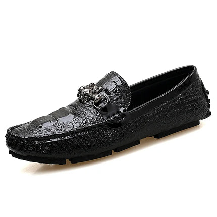 2024 New Stylish Men Big Size 39-48 Casual Moccasins Shoes White Silver Male Formal Business Office Shoes Party Moccasin Loafers