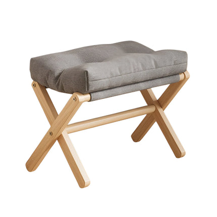 Foldable Sofa Footstool Living Room Stool Sofa Stool Living Room Footstool Solid Wood Casual Stool Portable Desk Footstool