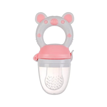 Baby Food Feeding Spoon Juice Extractor Pacifier cup Molars Baby feeding bottle Silicone Gum Fruit Vegetable Bite Eat Auxiliary