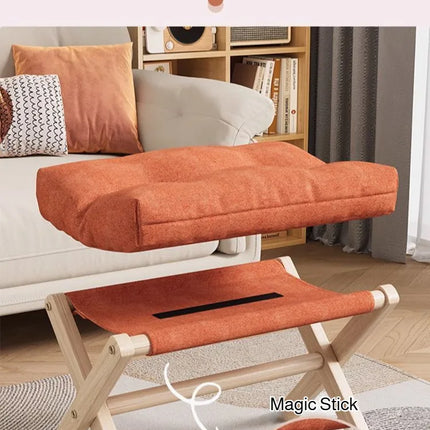 Foldable Sofa Footstool Living Room Stool Sofa Stool Living Room Footstool Solid Wood Casual Stool Portable Desk Footstool