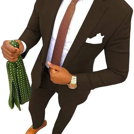 Slim Fit Abiti Uomo Smoking Da Sposo Terno Masculino Prom Blazer Matrimonio Personalizzato 2 Pcs Disfraz De Hombre  Men Suit