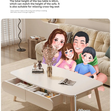 Table à thé, maison moderne, salon, petit appartement, table basse simple, balcon célèbre sur Internet, chambre, assis sur le sol,