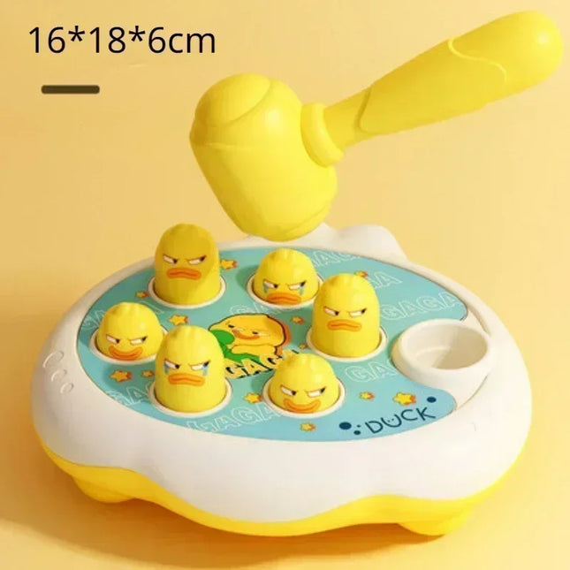 Duck/Frog/Pig Baby Toy Montessori Learning Game Educational Puzzle Gift for 12 24 Months Toddler Boy/Girl with Hammer