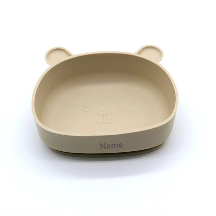 Kids' Meal Bowl Personalized Name Printing Fade-Resistant Silicone Suction Cup Feeding Bowl Gift for Boys and Girls