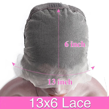 13x6 HD Chocolate Brown Bone Straight Lace Front Wig  36 Inch Lace Frontal Wig Human Hair Pre Plucked #4 Colored Human Hair Wig