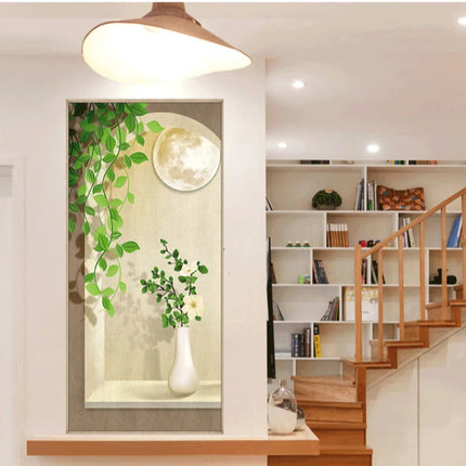 Light and shadow porch decorative wall painting Modern Painting Living Room Home Decoration 50*105cm decoration wall paste