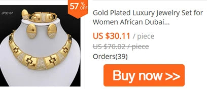 Africal Gold Color Big Jewelry Set Hollow Out Design Necklace Bracelet Earring Ring For Women Bridal Wedding Jewellery Gift